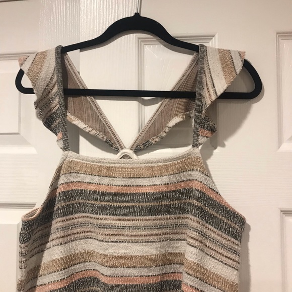 Madewell Texture Thread Ruffle Strap Tank - Picture 6 of 7